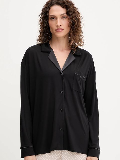 BOSS koszula piżamowa damska kolor czarny 50545588 - zdjęcie produktu nr 1