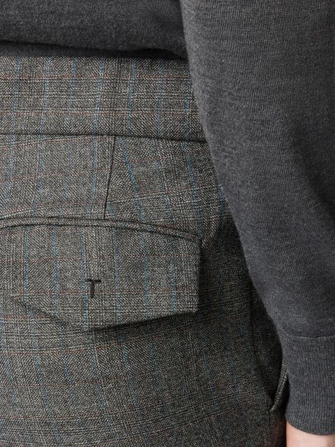 Tod's pressed-crease straight trousers - Grey