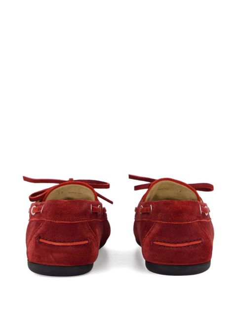 Miu Miu lace-up loafers - Red