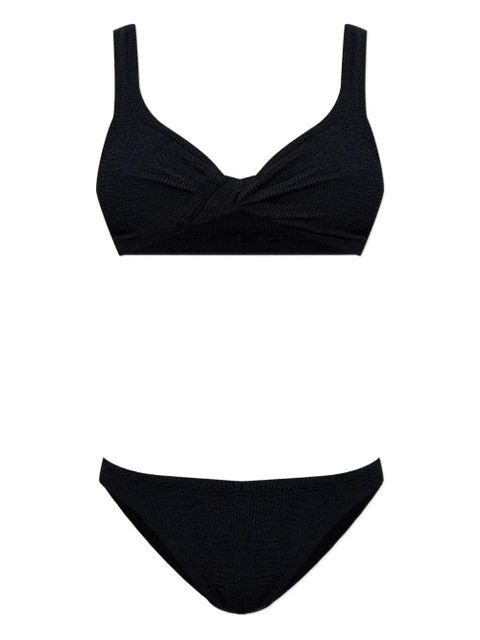 Hunza G Juno coverage crinkle bikini - Black - zdjęcie produktu nr 1