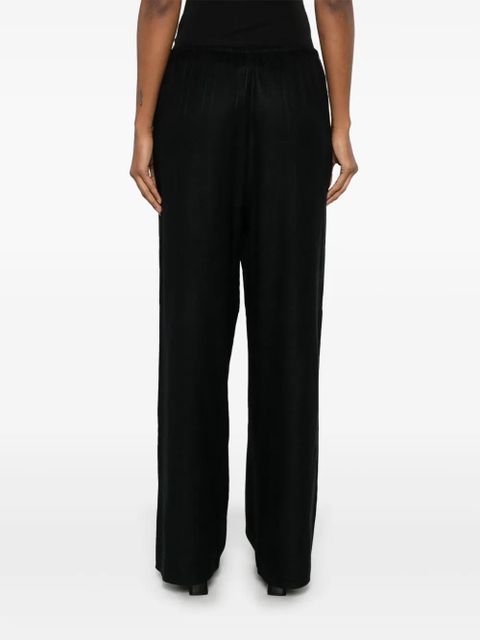 TOTEME monogram flannel trousers - Black