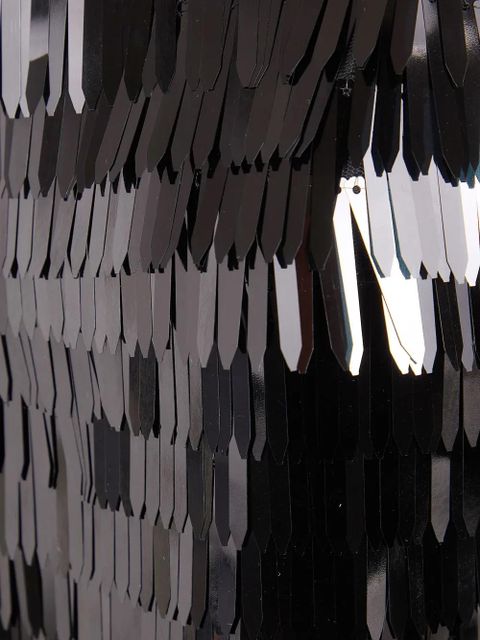 Self-Portrait sequin-embellished top - Black