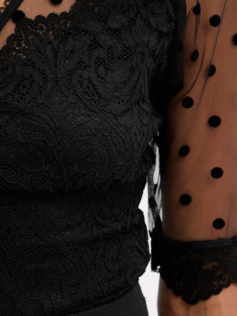 Morgan body damska kolor czarny gładka DANAZA