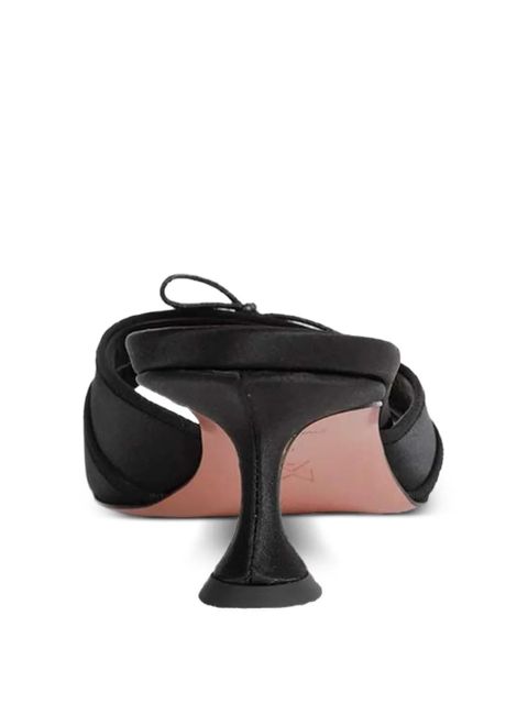 Amina Muaddi Eleonora bow-detail sandals - Black - zdjęcie produktu nr 2