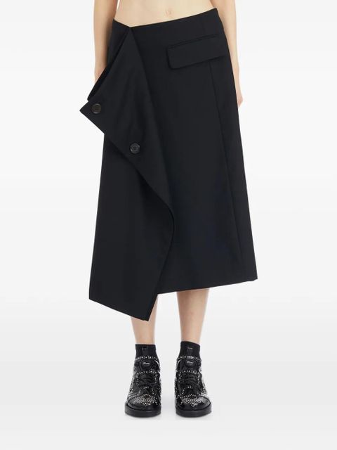 Comme Des Garçons button midi skirt - Black - zdjęcie produktu nr 1