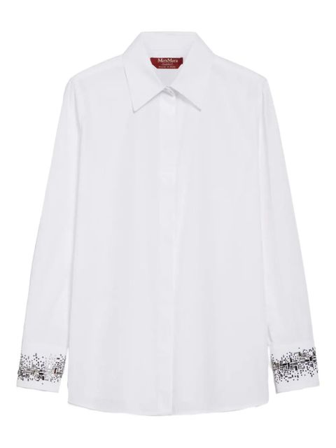 Max Mara crystal-embellish shirt - White - zdjęcie produktu nr 1