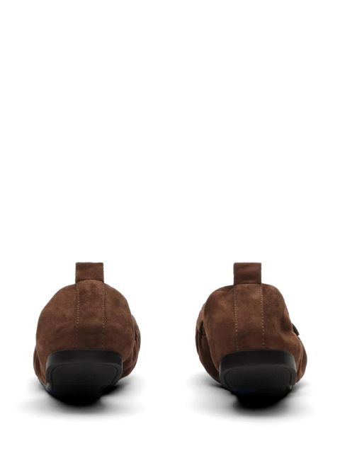 Burberry logo plaque loafers - Brown - zdjęcie produktu nr 2