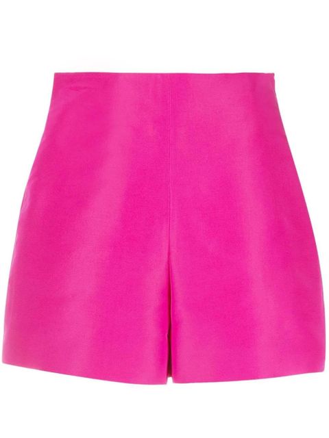 Valentino Garavani high-waisted silk shorts - Pink - zdjęcie produktu nr 1