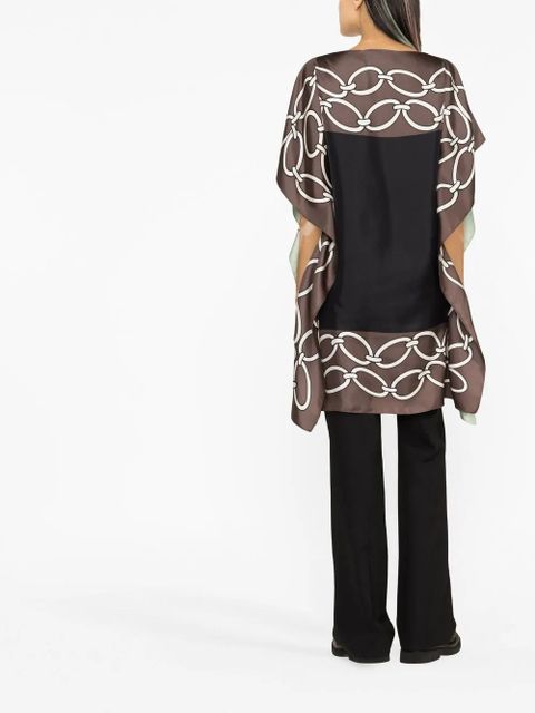 Valentino Garavani Chain 1967 Foulard-print silk dress - Green - zdjęcie produktu nr 2