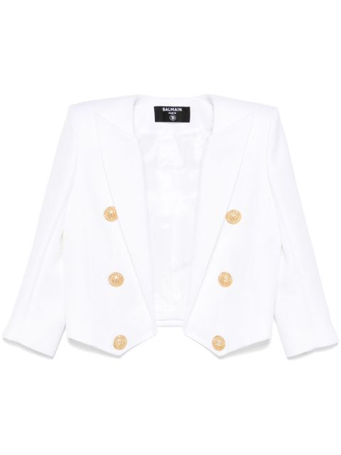 Balmain textured blazer - White - zdjęcie produktu nr 1
