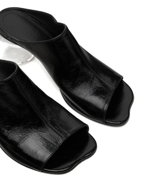 MM6 Maison Margiela open-toe block-heel sandals - Black