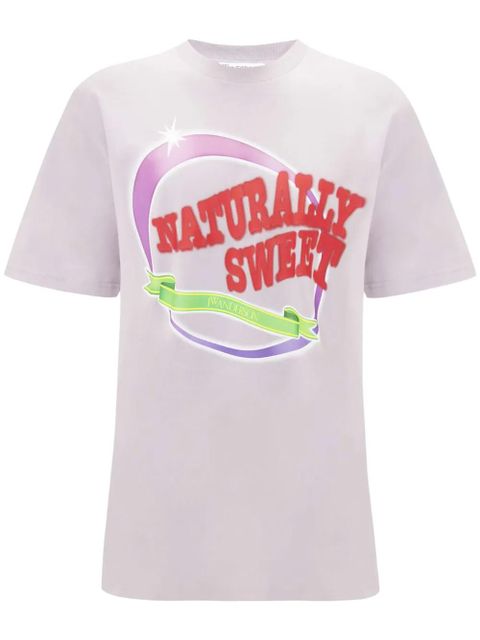 JW Anderson Naturally Sweet cotton T-shirt - Pink - zdjęcie produktu nr 1
