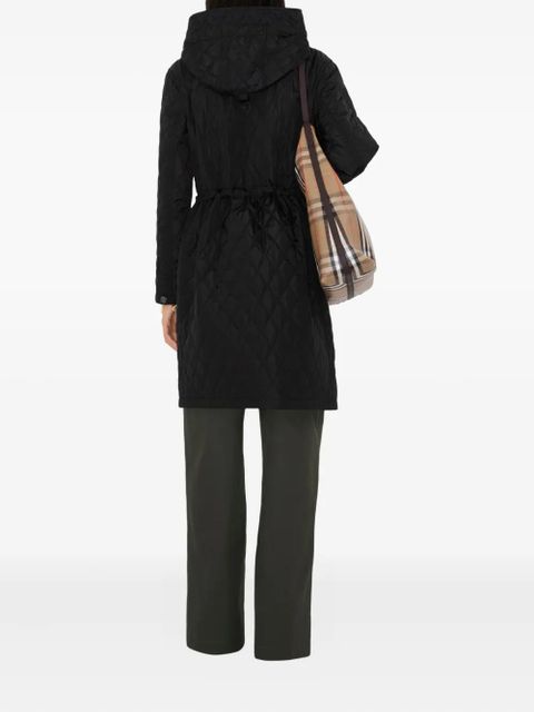 Burberry quilted parka coat - Black