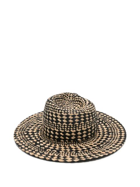 Ruslan Baginskiy Rhoidal fedora woven hat - Neutrals