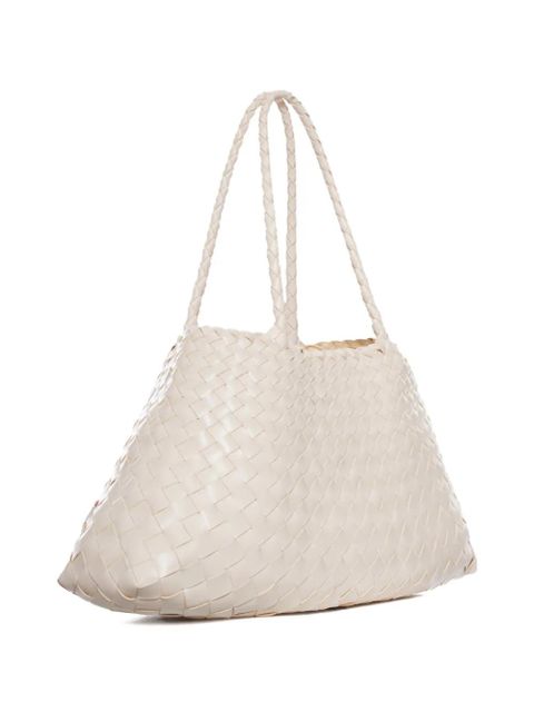 DRAGON DIFFUSION big Santa Croce braided-handle tote bag - Neutrals