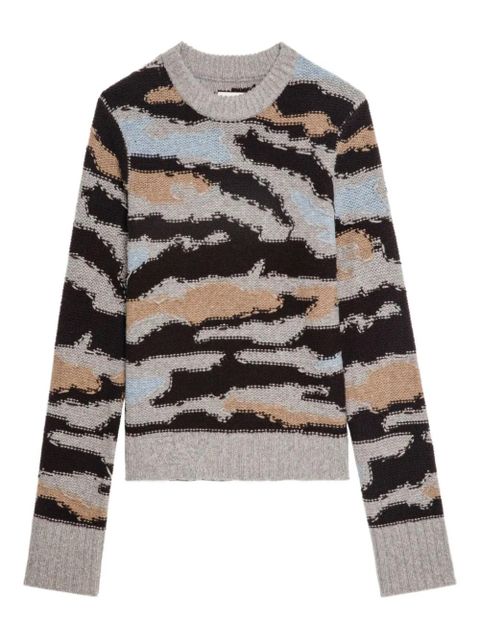 Zadig&Voltaire Malty patterned crew-neck sweater - Brown - zdjęcie produktu nr 1