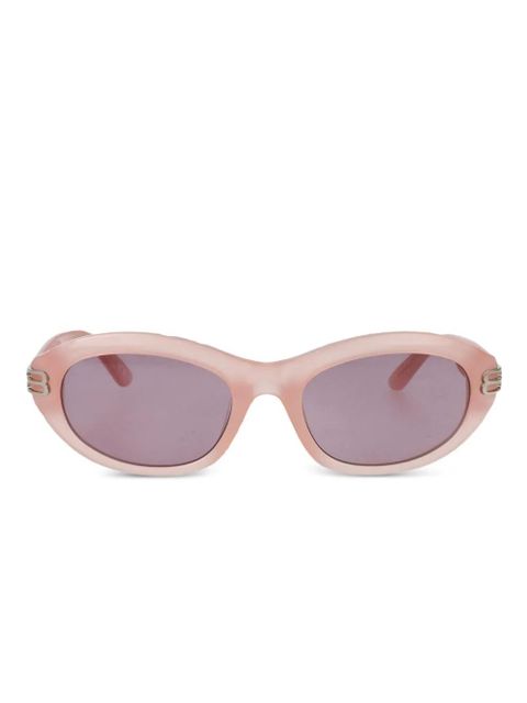 Balenciaga Eyewear logo-detail sunglasses - Pink - zdjęcie produktu nr 1