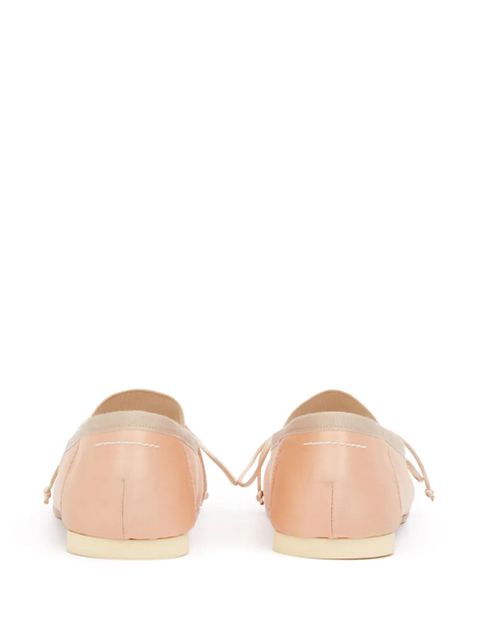 MM6 Maison Margiela Anatomic Numbers-motif ballerina shoes - Neutrals