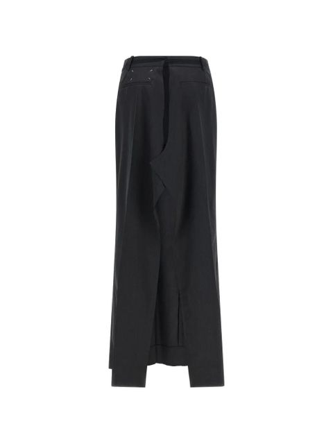 Maison Margiela frayed hem skirt - Black - zdjęcie produktu nr 2