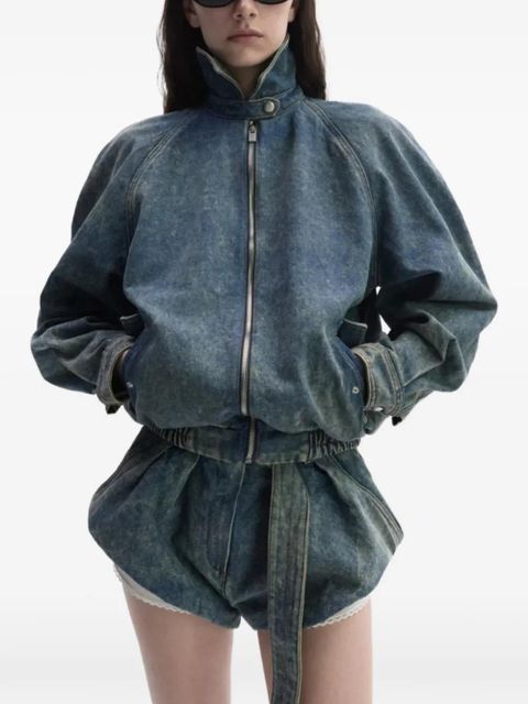 Magda Butrym belted denim shorts - Blue - zdjęcie produktu nr 2