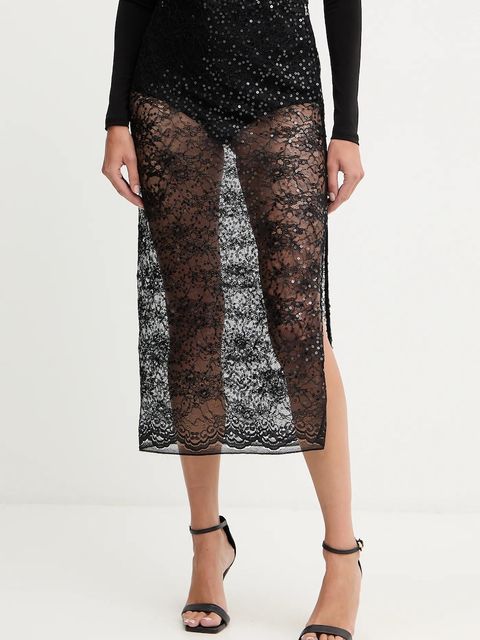 Patrizia Pepe spódnica kolor czarny midi prosta 2G1037 J341 - zdjęcie produktu nr 1