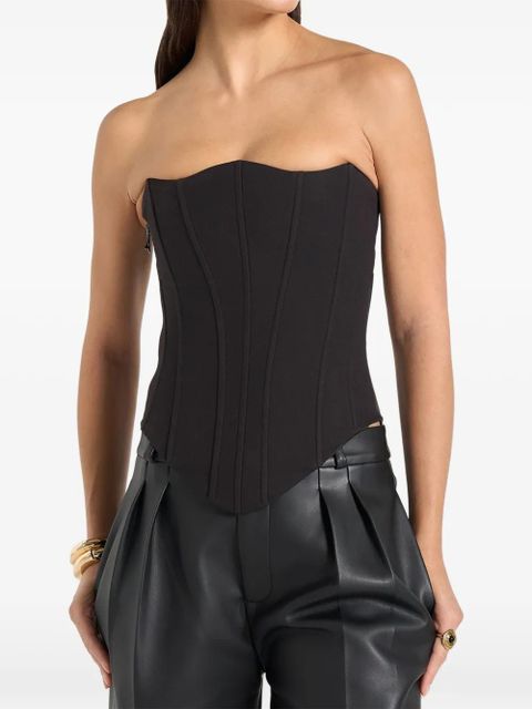 Manière De Voir Scarlett lace-up corset - Black - zdjęcie produktu nr 1