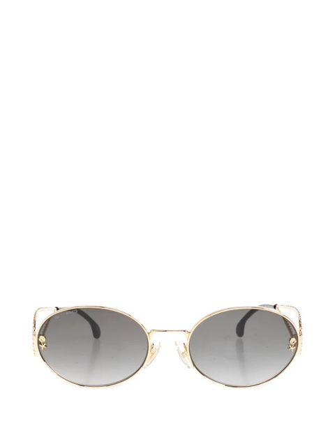 ETRO rose-detail round sunglasses - Gold - zdjęcie produktu nr 1
