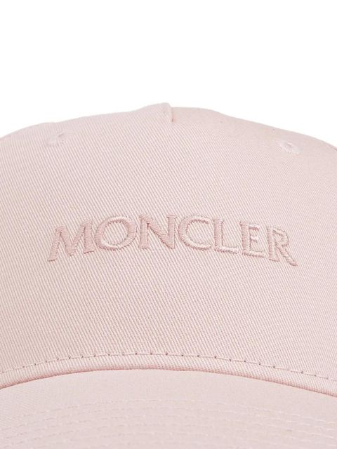 Moncler logo-embroidered cap - Pink