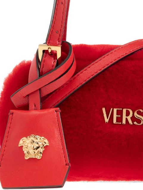 Versace mini Tag Bowling shoulder bag - Red
