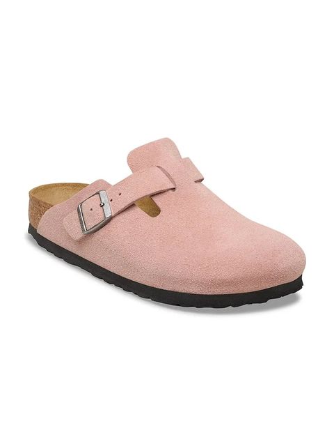 Birkenstock klapki zamszowe Boston - zdjęcie produktu nr 1