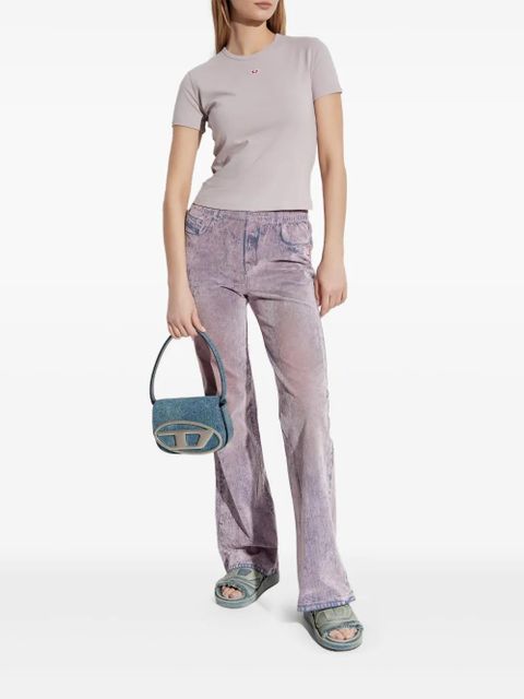 Diesel T-Uncutie-Long-D T-shirt - Purple