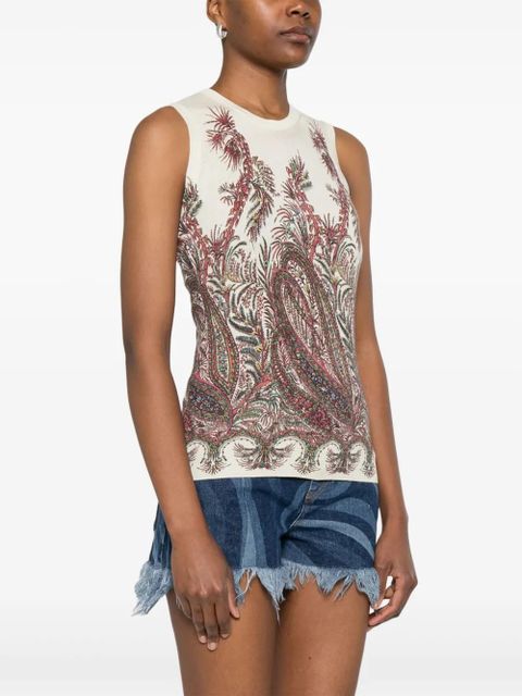 ETRO paisley-print top - Neutrals