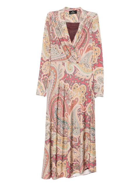 ETRO paisley wrap dress - Neutrals - zdjęcie produktu nr 1