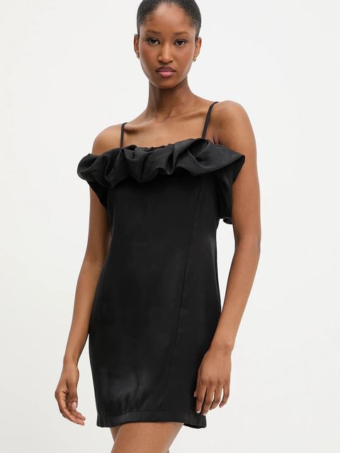 Answear.LAB sukienka kolor czarny mini dopasowana