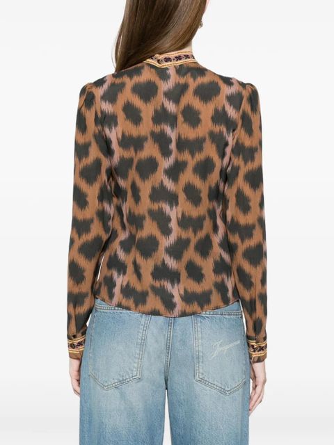 ETRO animal-pattern blouse - Neutrals