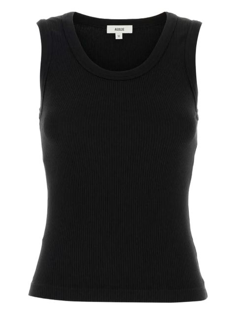 AGOLDE ribbed tank top - Black - zdjęcie produktu nr 1