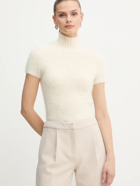 Marciano by Guess sweter z dodatkiem alpaki AGNES damski kolor beżowy z półgolfem 5BGR10 5794Z - zdjęcie produktu nr 1