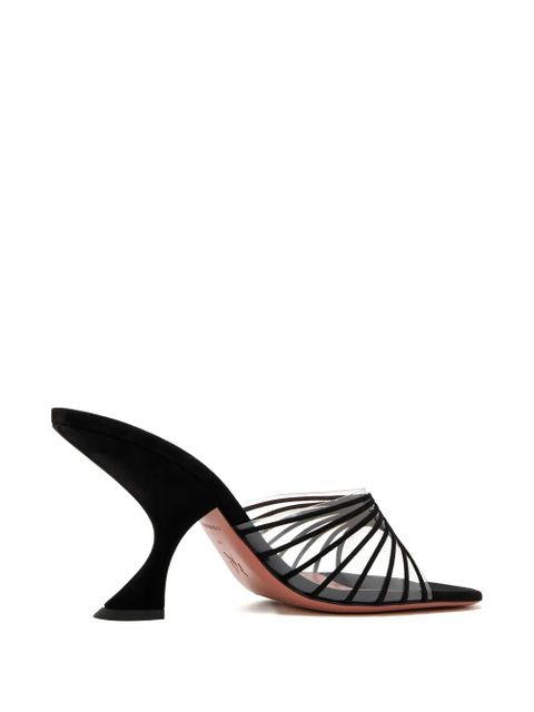 Amina Muaddi 90mm Mookie sculpted-heel strappy sandals - Black - zdjęcie produktu nr 2