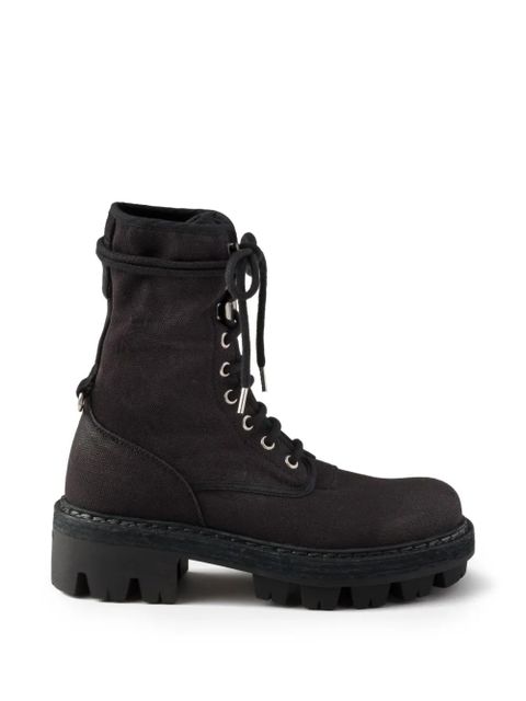 Prada canvas ankle boots - Black - zdjęcie produktu nr 1