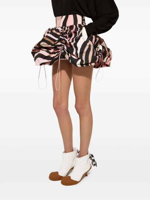 PUCCI marble-print drawstring skirt - Pink - zdjęcie produktu nr 1