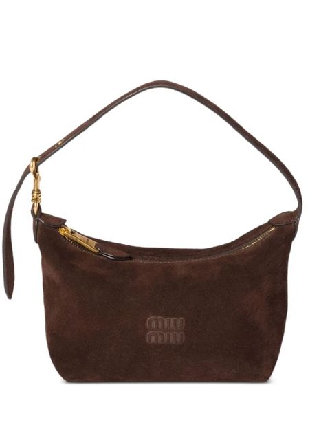 Miu Miu suede shoulder bag - Brown - zdjęcie produktu nr 1