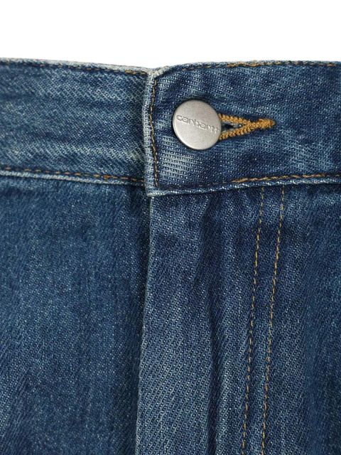 Carhartt WIP Alta denim-pleated shorts - Blue