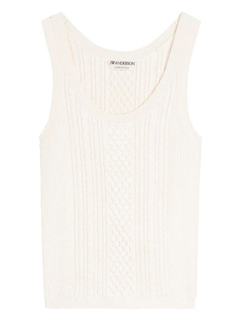 JW Anderson cable knit top - Neutrals - zdjęcie produktu nr 1