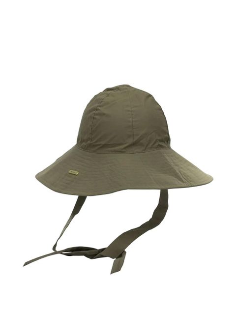 Barbour Kershope logo-plaque tie-fastening hat - Green