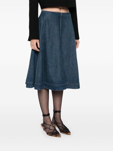 KHAITE Renta denim skirt - Blue