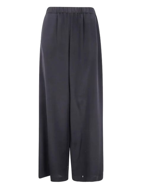 Max Mara elasticated-waist silk trousers - Black - zdjęcie produktu nr 1
