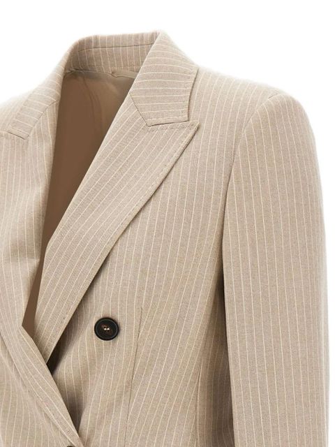 Max Mara Pucci pinstripe double-breasted blazer - Neutrals