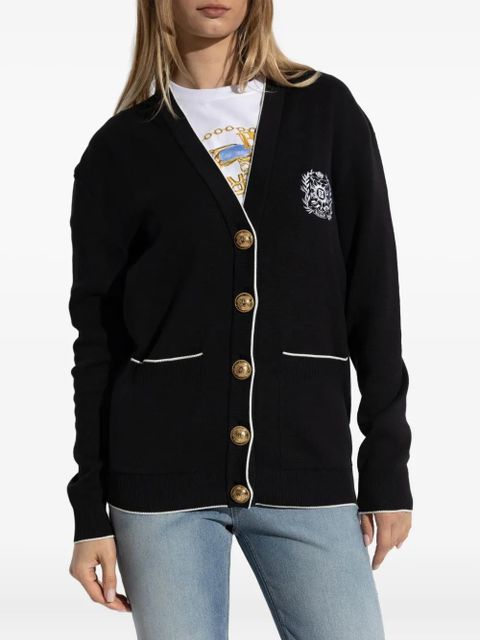 Balmain embroidered cardigan - Black