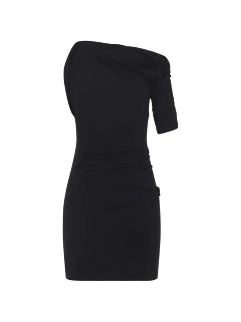 Jacquemus ruched one-shoulder mini dress - Black - zdjęcie produktu nr 2