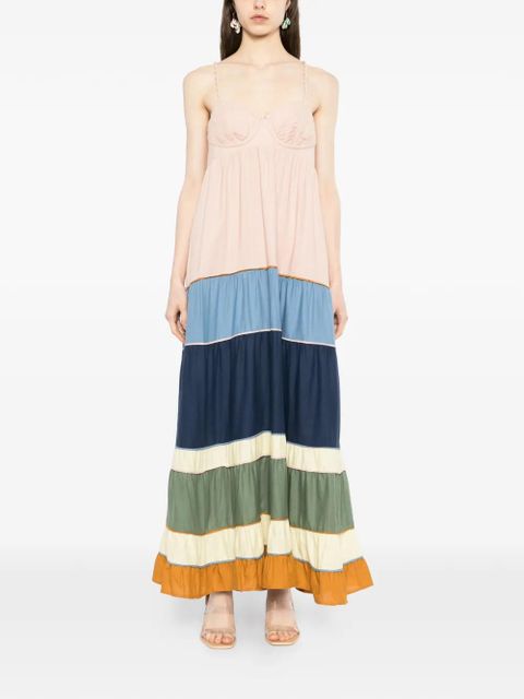 FARM Rio panelled pleated maxi dress - Pink - zdjęcie produktu nr 2
